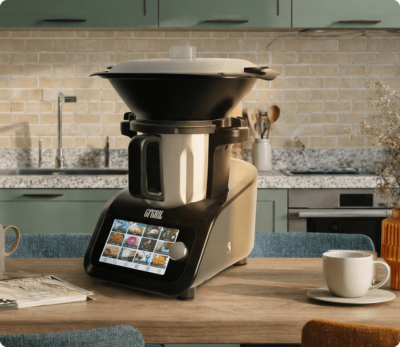 Кухонный комбайн мультиварка 16 в 1 GFGRIL GF-KP95 KitchenRobot